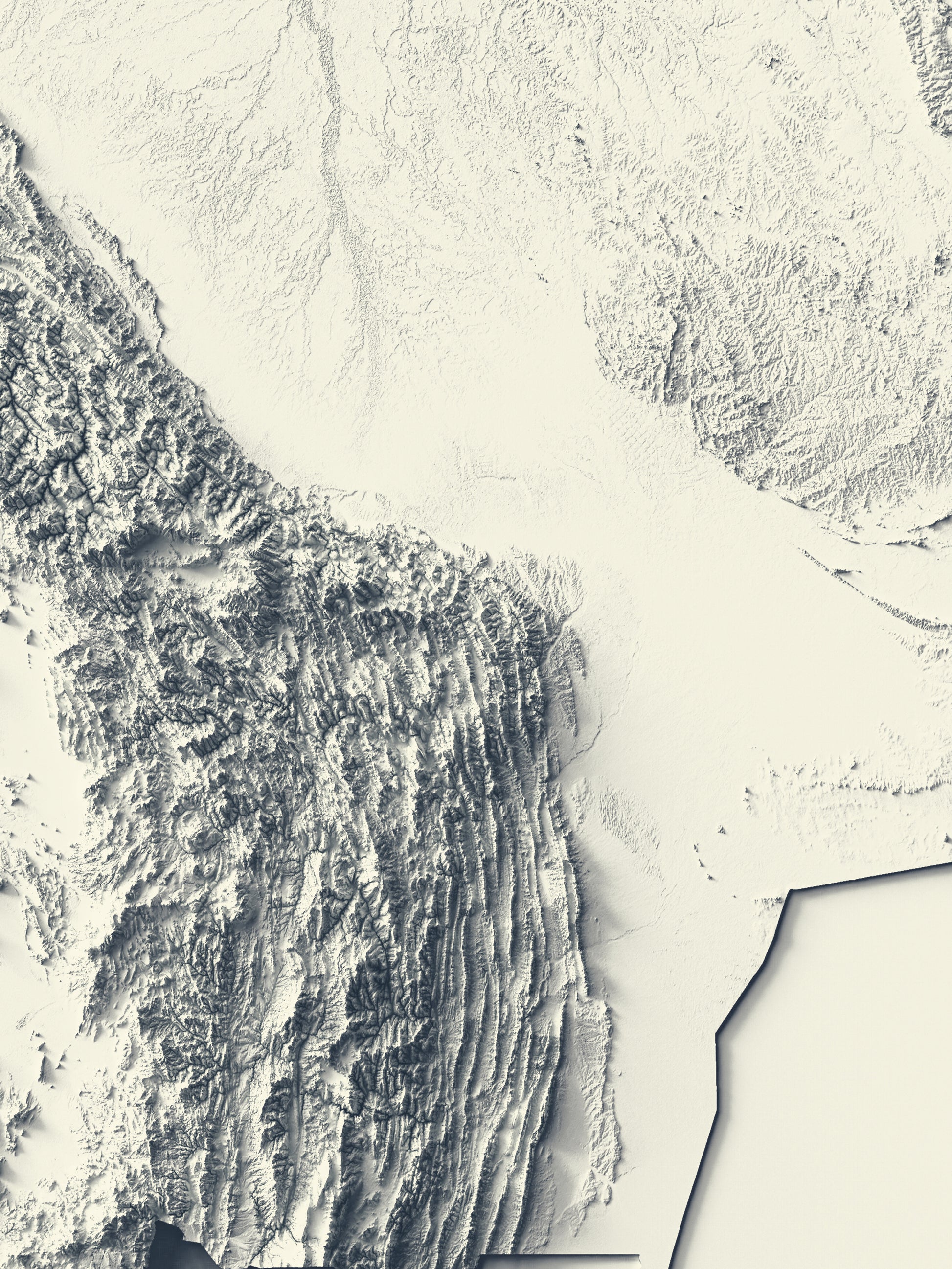 Detailed close-up of a vintage Bolivia relief map, showcasing textured topography and geographic contours