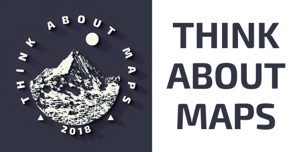 Vintage 3D Shaded Relief Map of Think About Maps