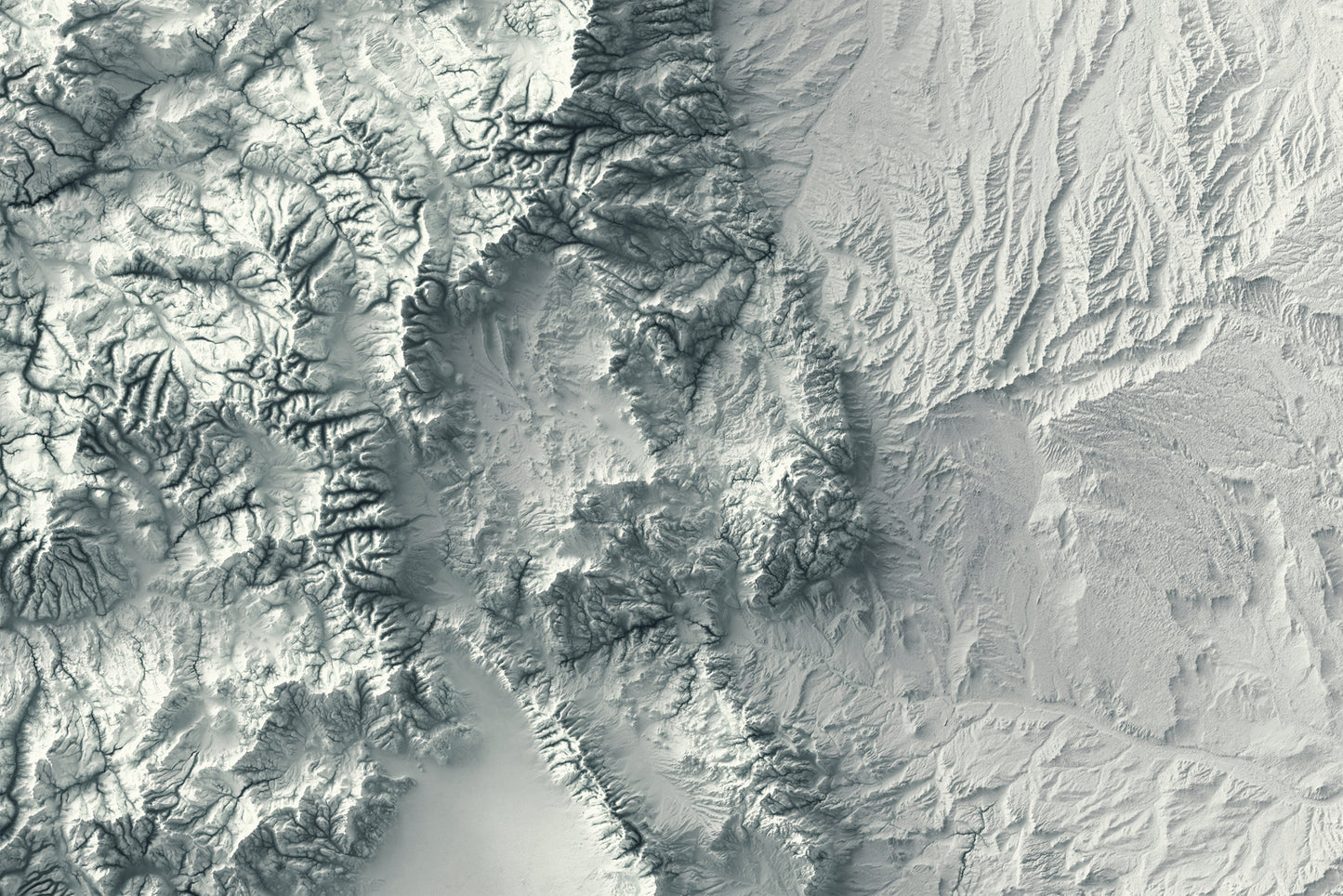 vintage shaded relief map of Colorado