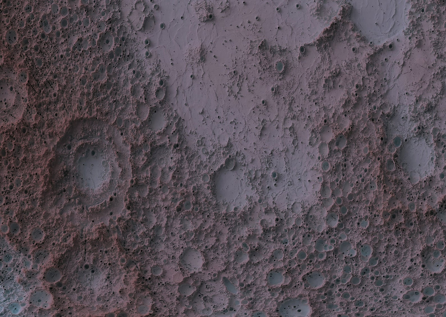 Detailed close-up of a Moon relief map, showcasing textured topography and geographic contours