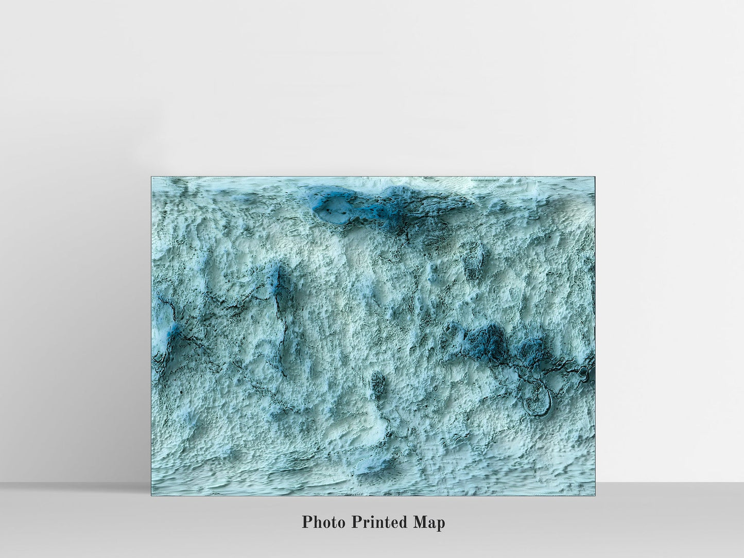 Venus Planet Shaded relief map print, highlighting topography. Ideal for home decor and geography lovers