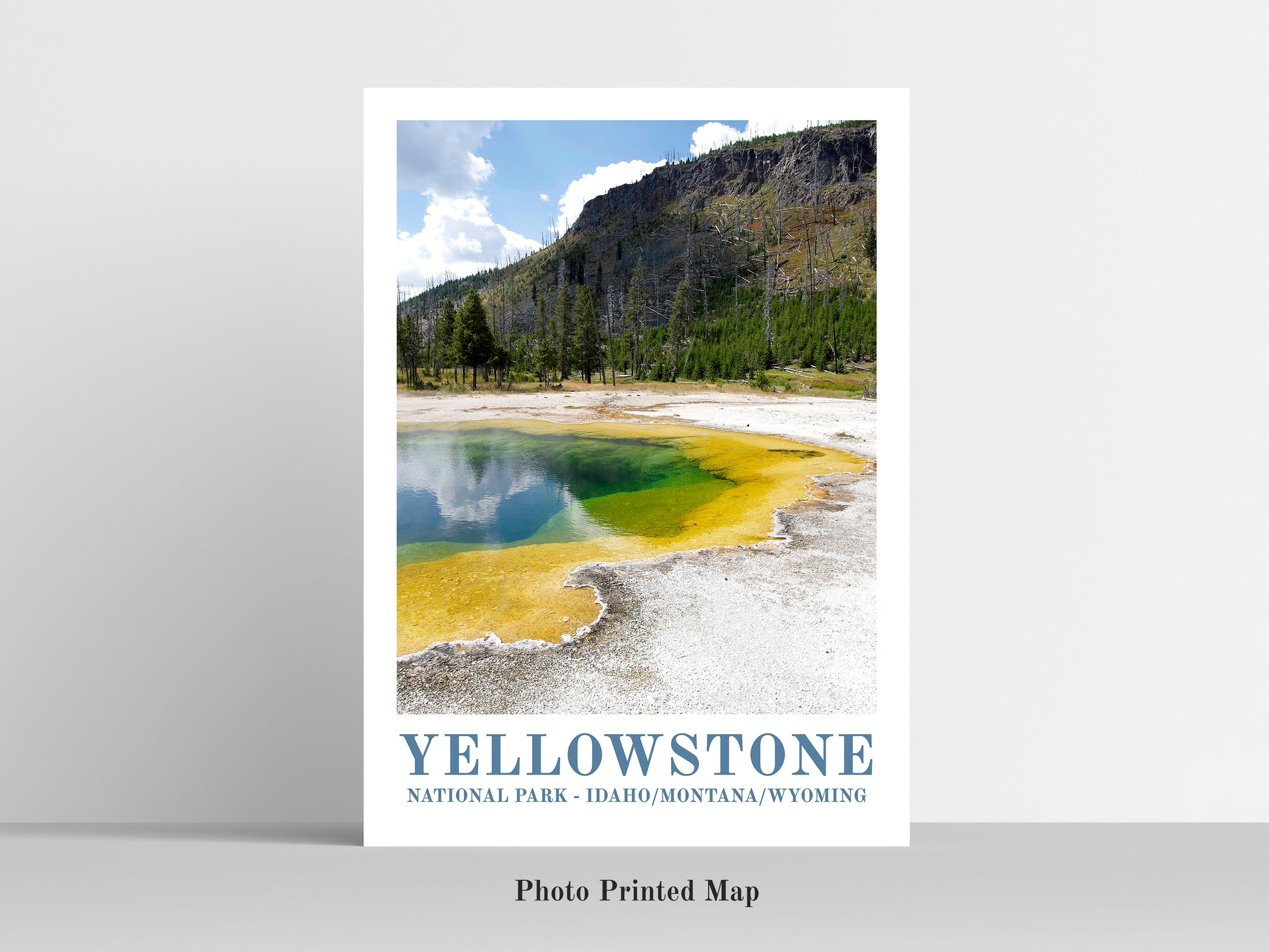 Yellowstone vintage travel poster. Ideal for home decor and geography lovers