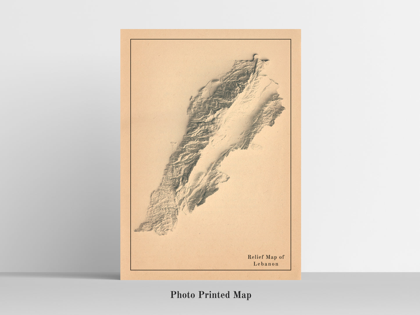 vintage shaded relief map of Sweden