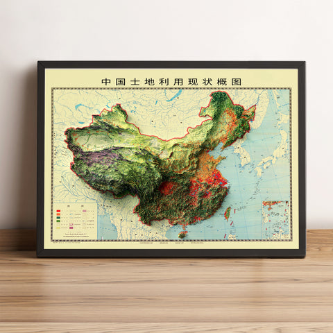 China 2D Relief Map (1979)
