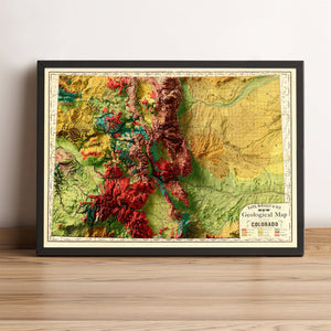 Image showing a vintage relief of Colorado