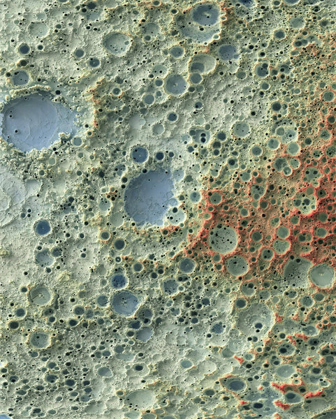 Image showing a vintage relief map of the Moon