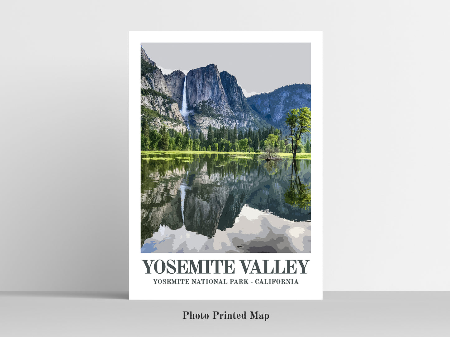 vintage travel poster of the yosemite national park